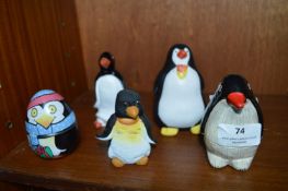 Five Penguins