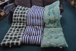 Three Garden Lounger Cushions