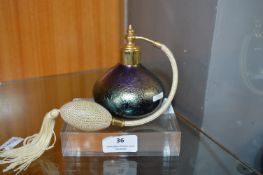 Signed Iridescent Glass Scent Bottle