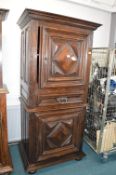 French Walnut Louis XIII Cabinet Deux Corps