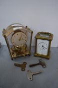 Brass Carriage Clock and One Other