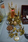 Brassware Ornaments, Fireside Companion Set, etc.