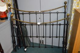 Brass and Iron Double Bed Frame