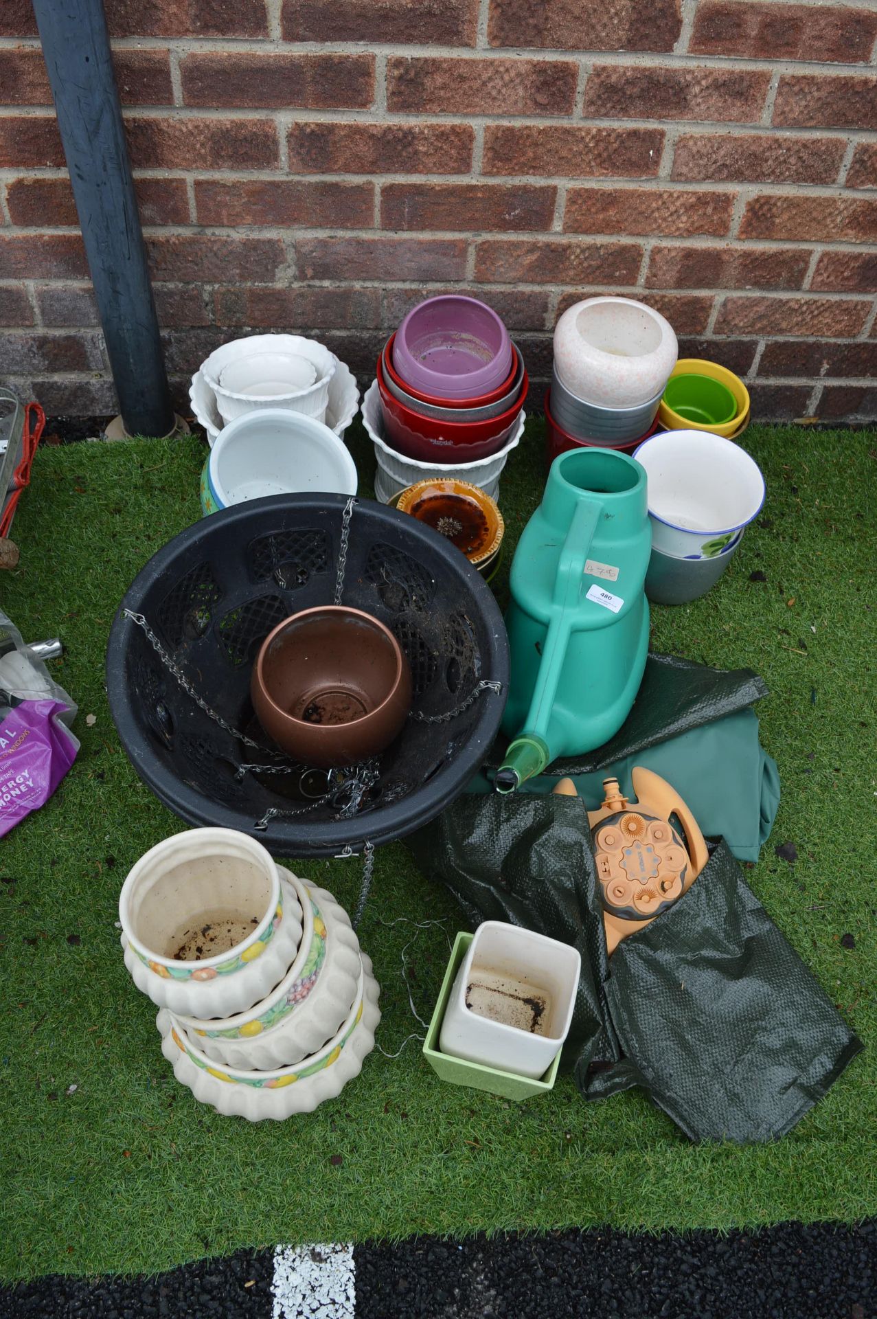 Planters, Hanging Baskets, Watering Can, etc.