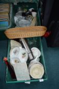Kitchenware, Pottery, and Glassware (crates not in