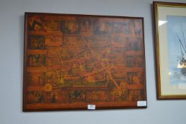 Wooden Plaque of Shakespeare's Stratford upon Avon