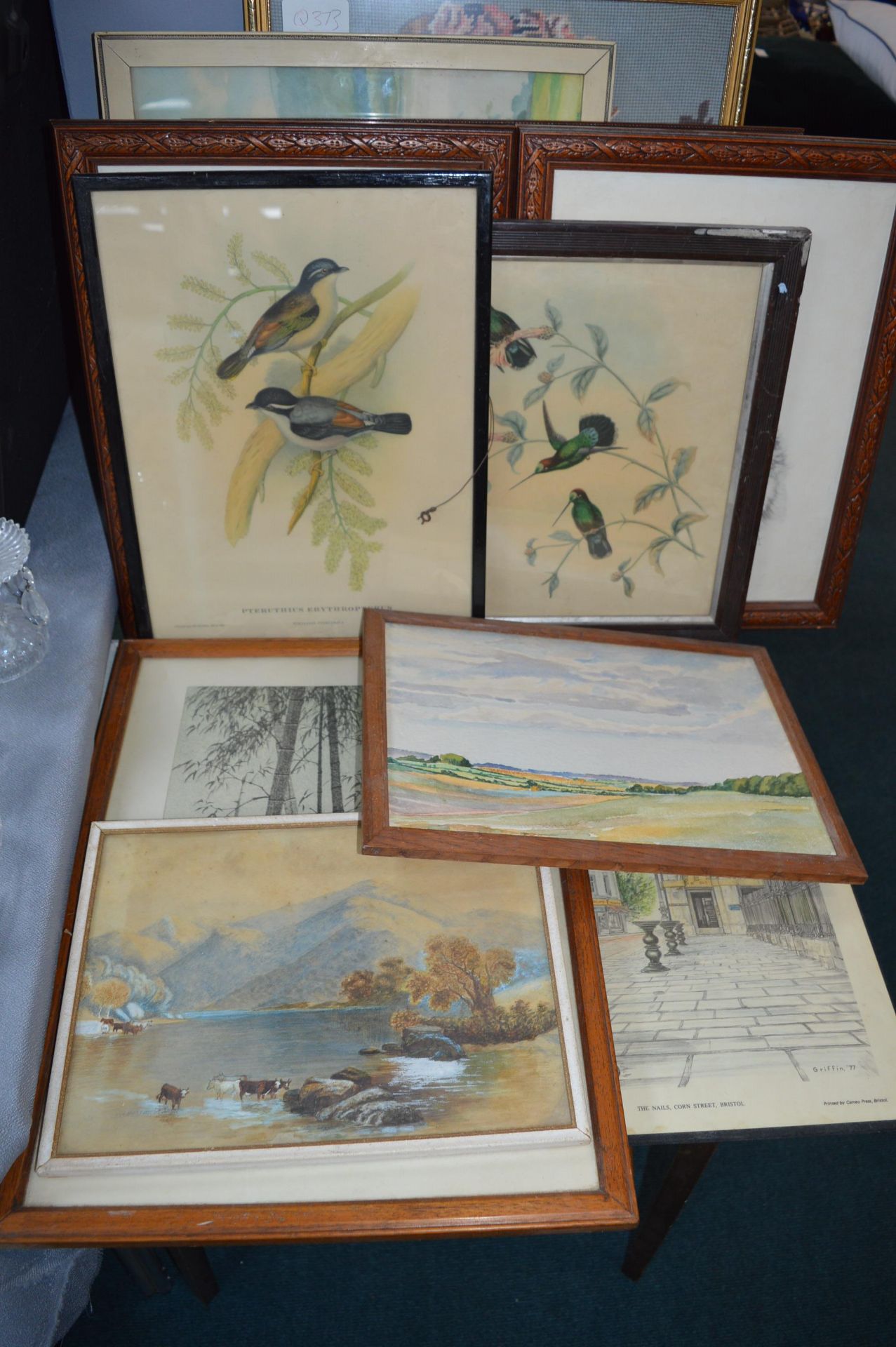 Framed Pictures and Prints, Watercolours, Oil on C - Image 2 of 2