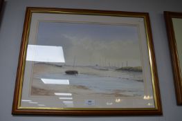 Framed Watercolour by Roger Hurst - Light on the S