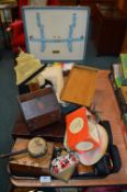 Vintage Collectibles, Wooden Boxes, Photographs, e