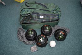 Set of Four No.04 Heavy Henselite Bowls