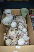 Vintage Pottery Part Tea Sets, Vases, etc.