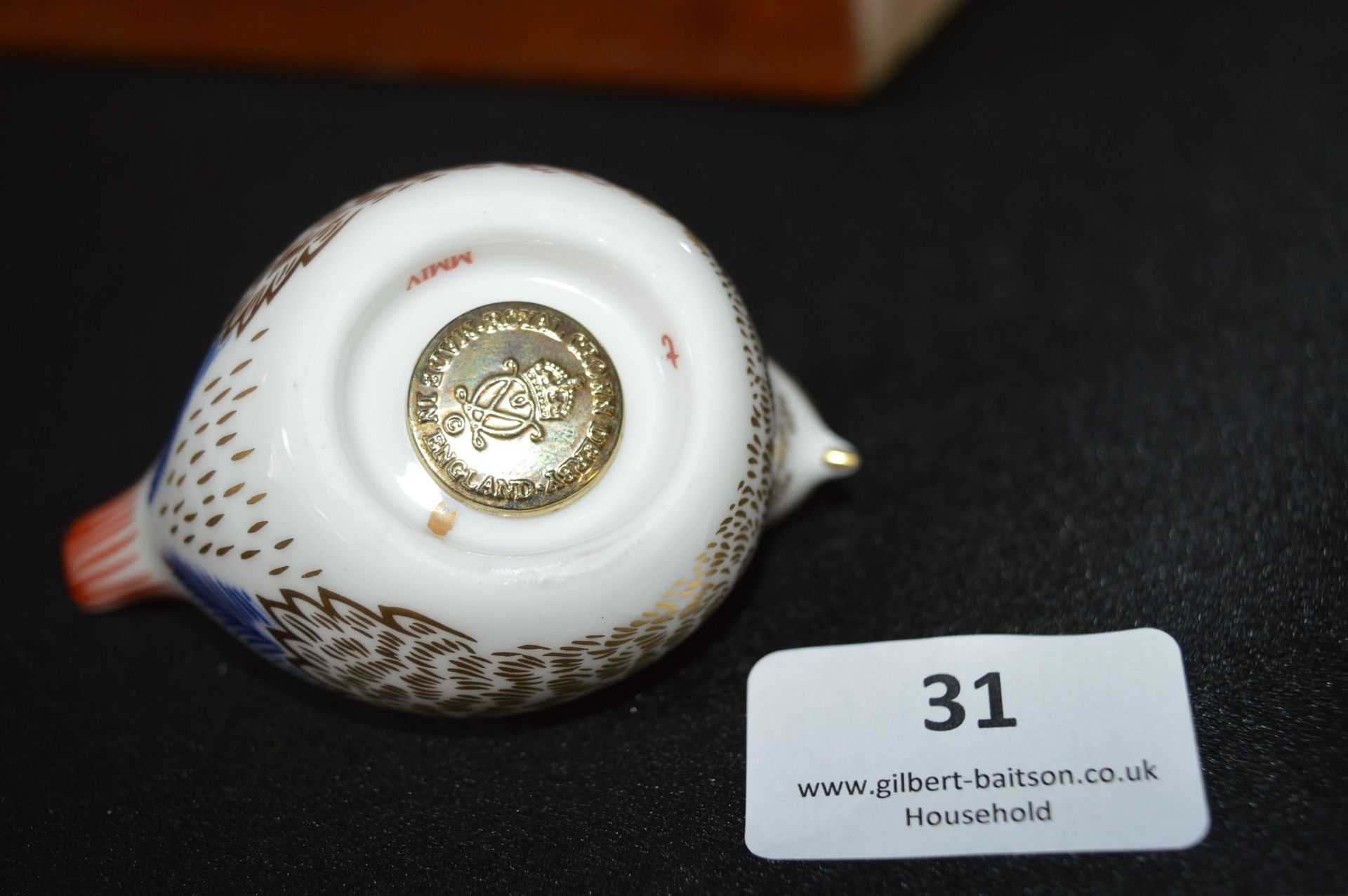 Royal Crown Derby Bird with Gold Stopper - Image 4 of 4