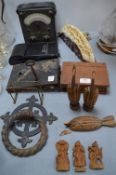 Vintage Door Furniture, Voltmeters, Wooden and Bon