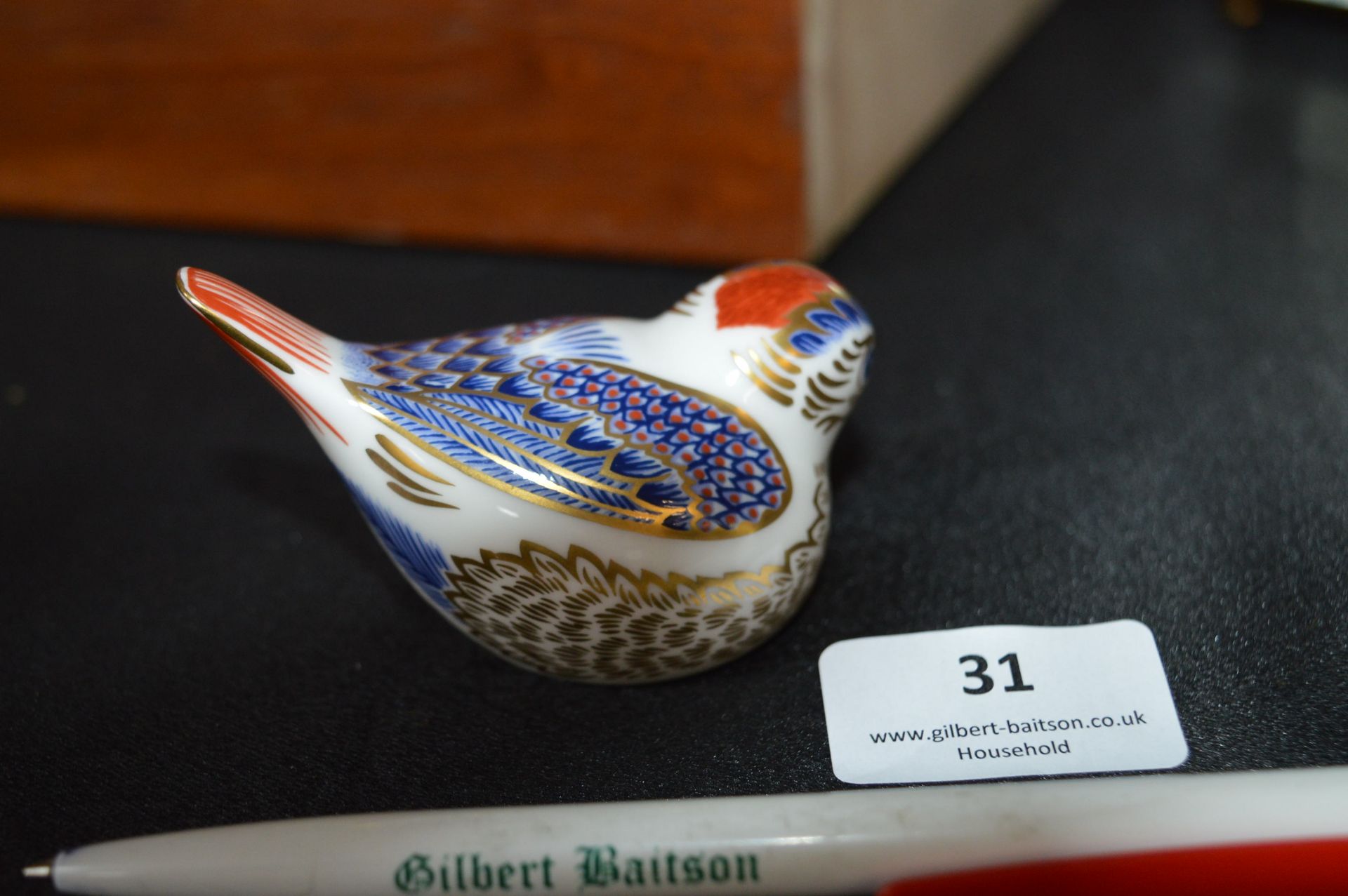 Royal Crown Derby Bird with Gold Stopper - Image 3 of 4