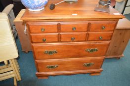 Handmade Three Drawer Chest with Dummy Front Drawe