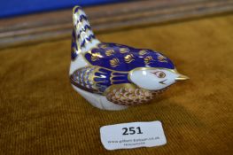 Royal Crown Derby Bird with Silver Seal