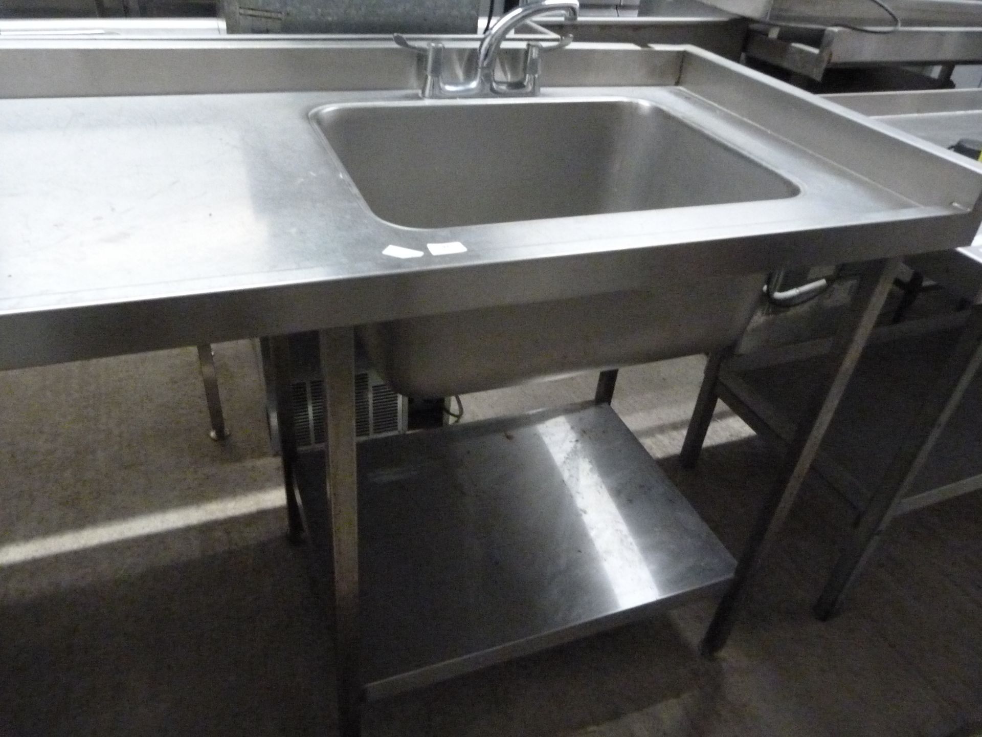 *Stainless Steel Double Sink Unit with Undershelve - Image 2 of 3