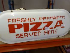 Illuminated "Pizza" Advertising Sign