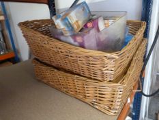 *Two Wicker Display Baskets and a Quantity of Bulb