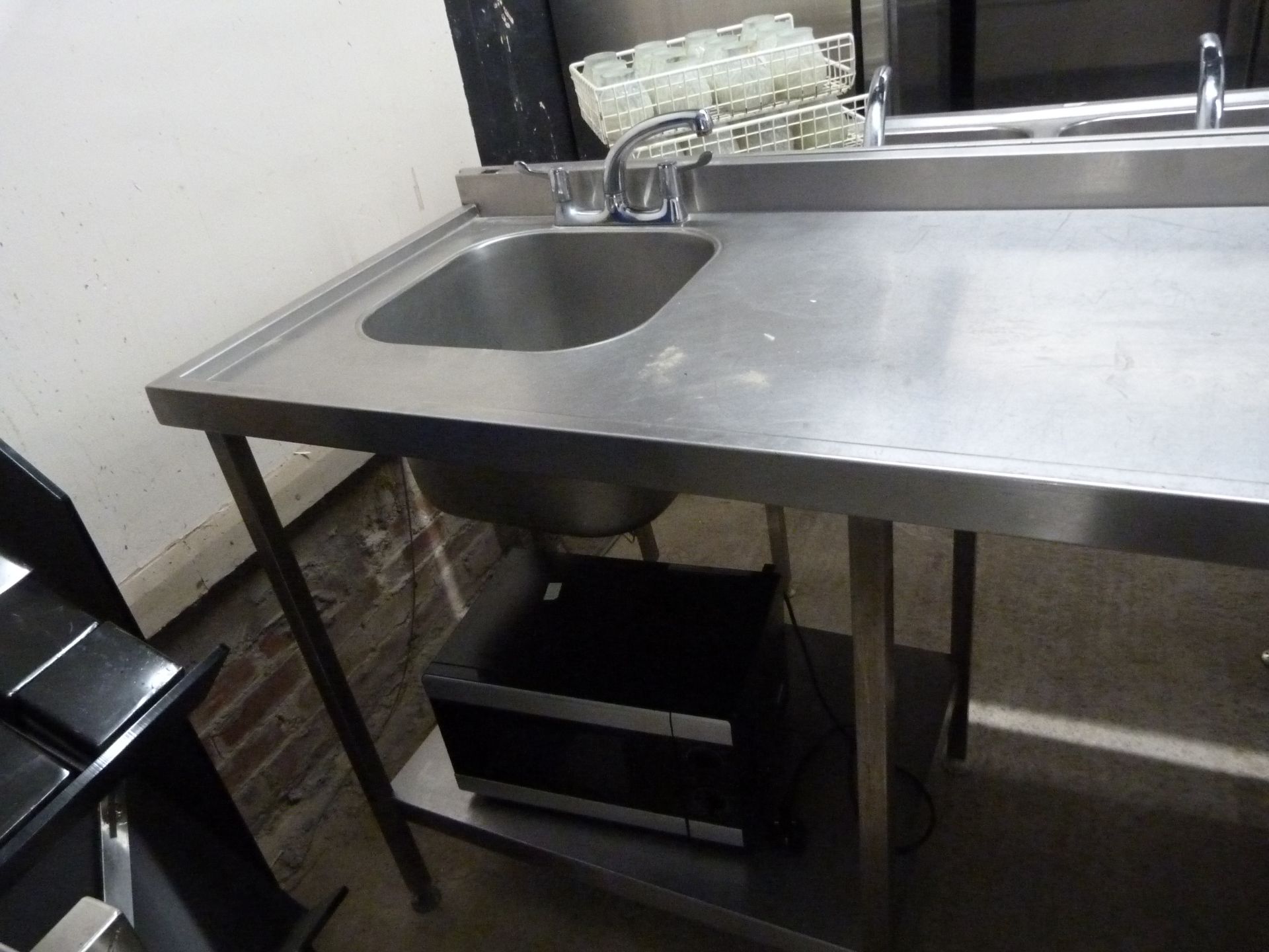 *Stainless Steel Double Sink Unit with Undershelve - Image 3 of 3