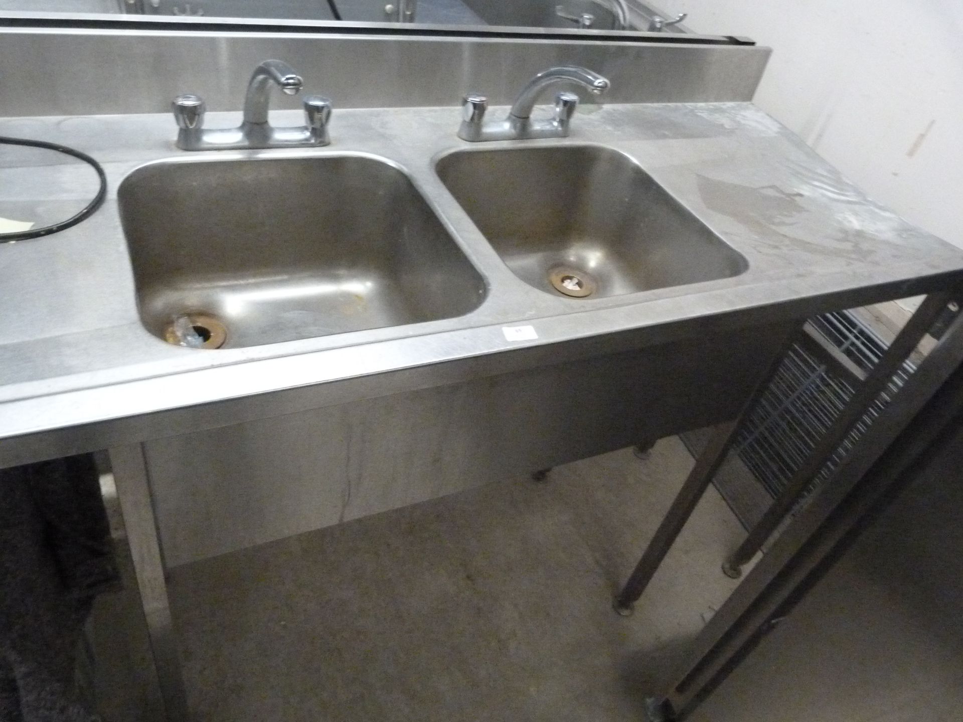 *Stainless Steel Double Sink Unit with Drainer 2.7 - Image 2 of 2
