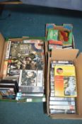 Three Boxes of WWII Videos and DVDs etc.