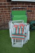 Folding Lounger and Garden Chairs