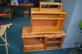 *Pine TV Stand and Two Shelves