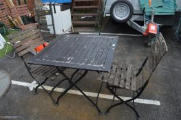*Folding Garden Table and Chairs