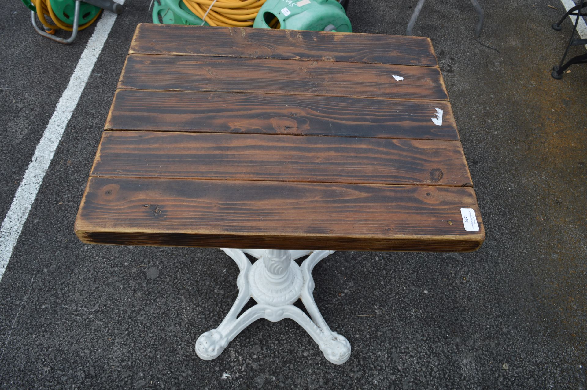 *Small Table with Cast Iron Base