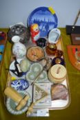 Decorative Items; Paperweights, Pottery, etc.