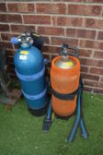 Two Divers Gas Bottles