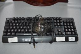 MSI Gaming Keyboard and Mouse