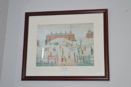 Framed Lowry Print - The Schoolyard