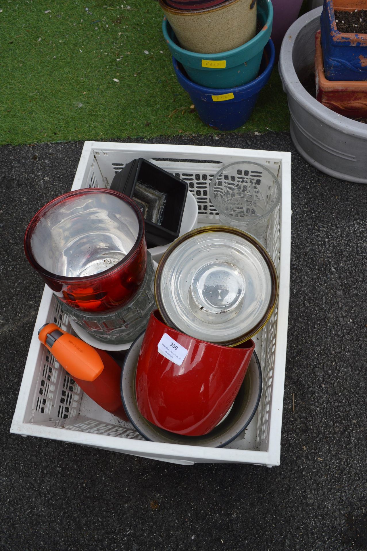 Box of Planters and Weed Killer