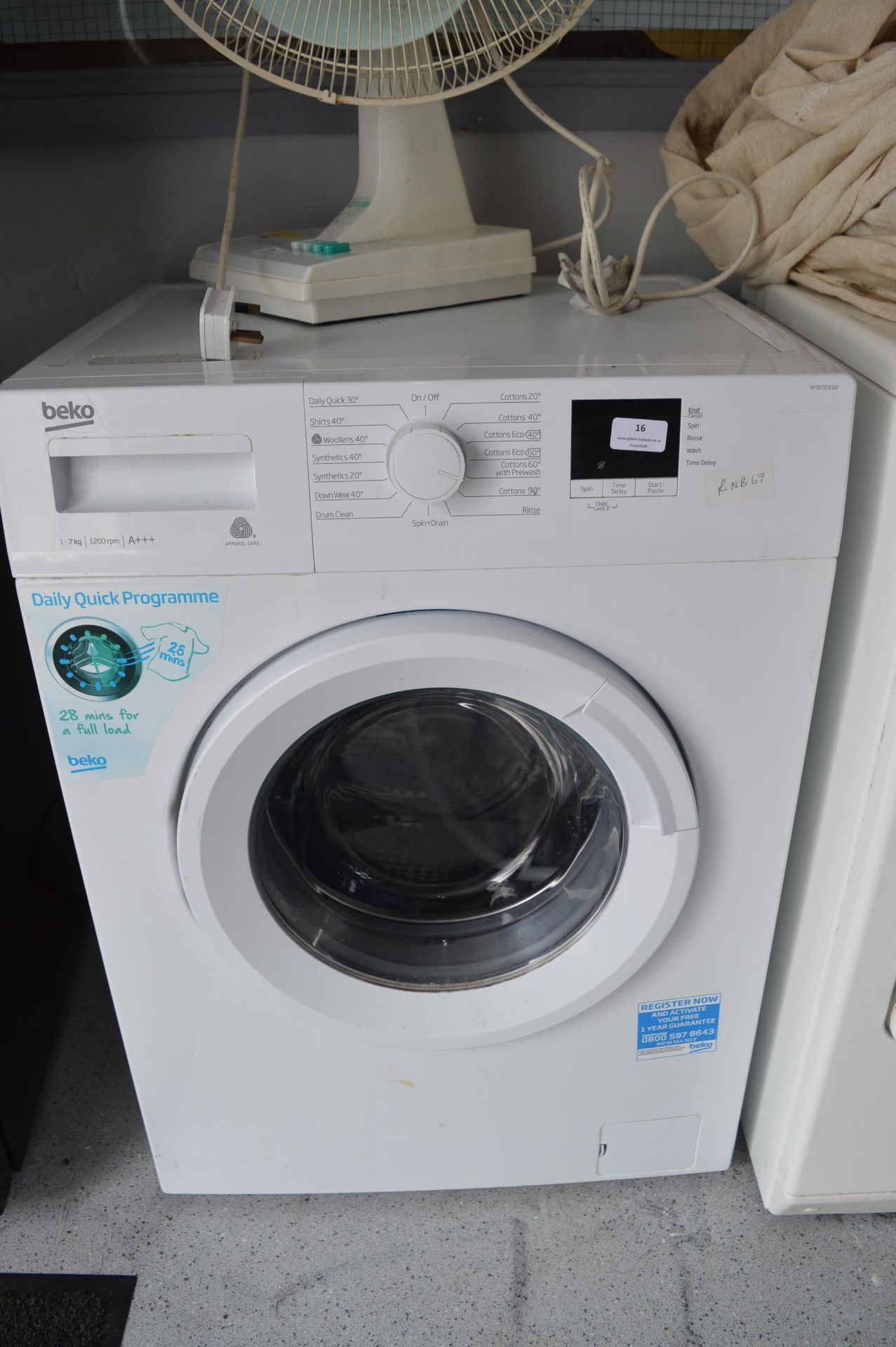 *Beko 7kg Washing Machine