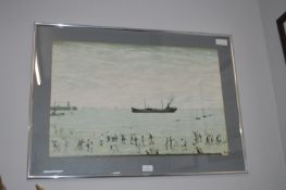 Framed Lowry Print - The Seaside