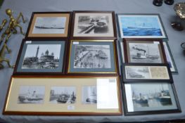 Framed Local Dockside and Shipping Prints etc.