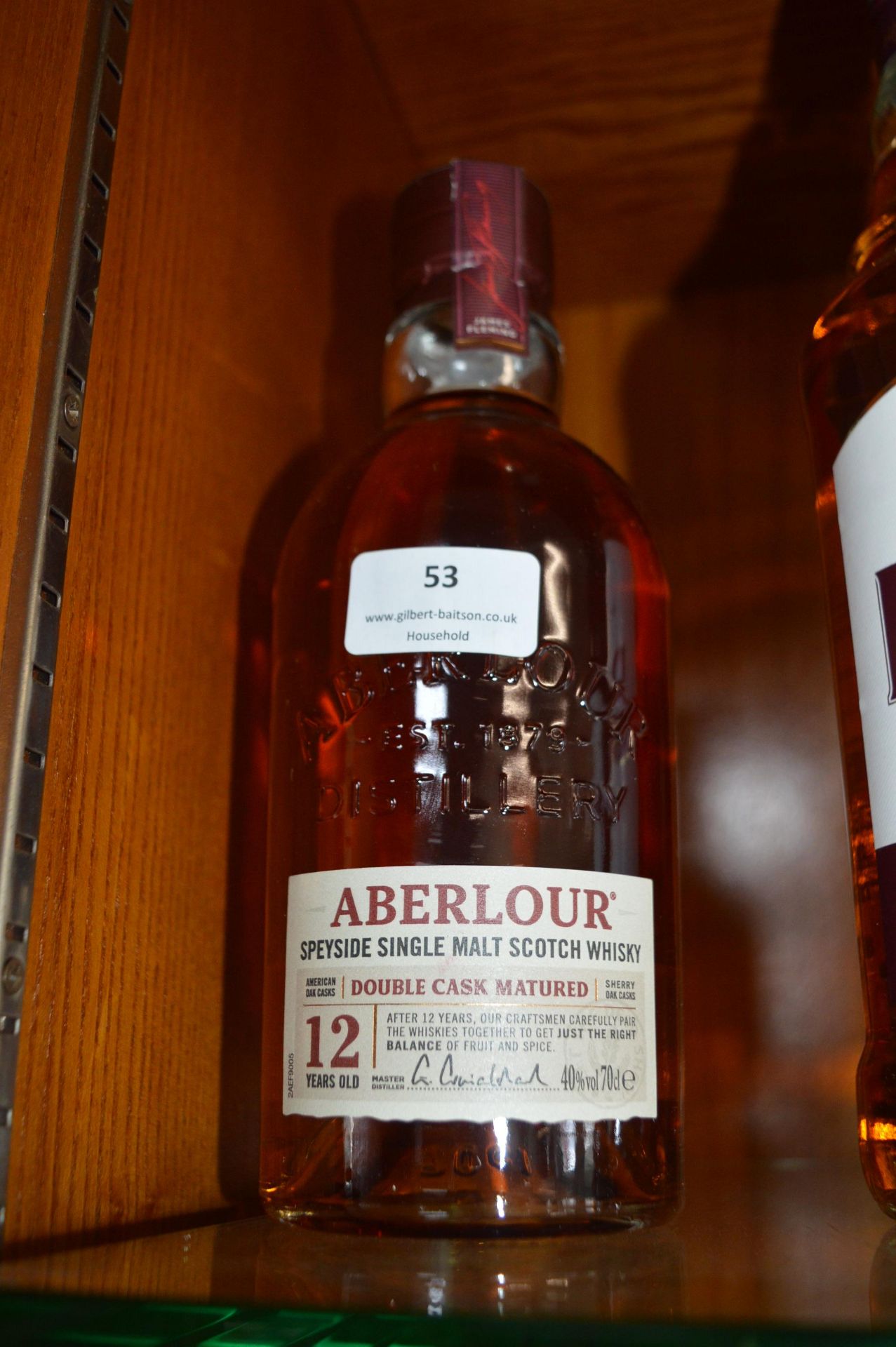 Aberlour 12 Year Old Single Malt Scotch Whisky 70c