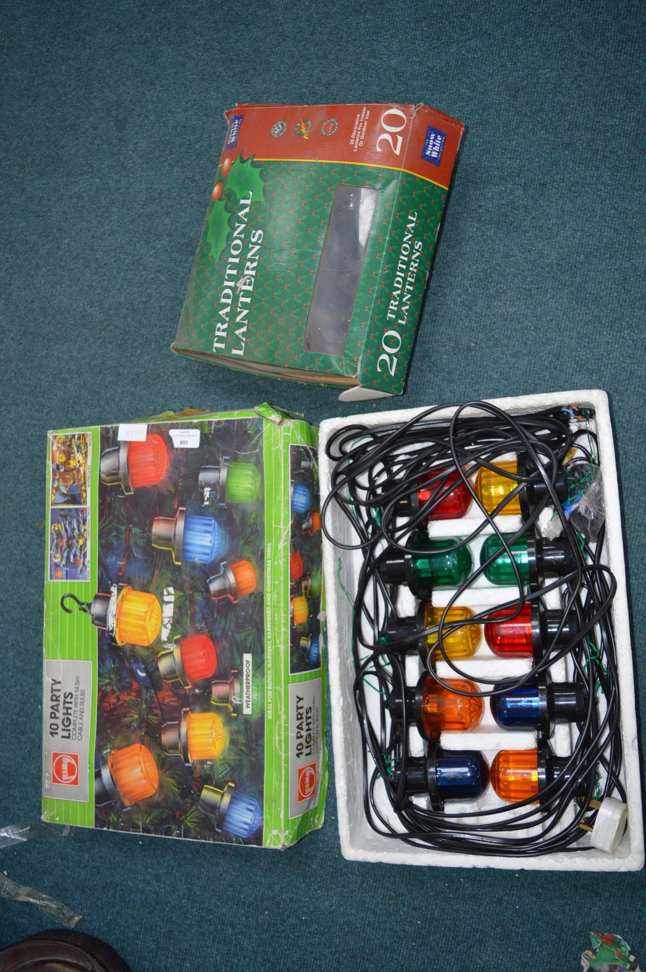 Two Boxes of Christmas String Lights