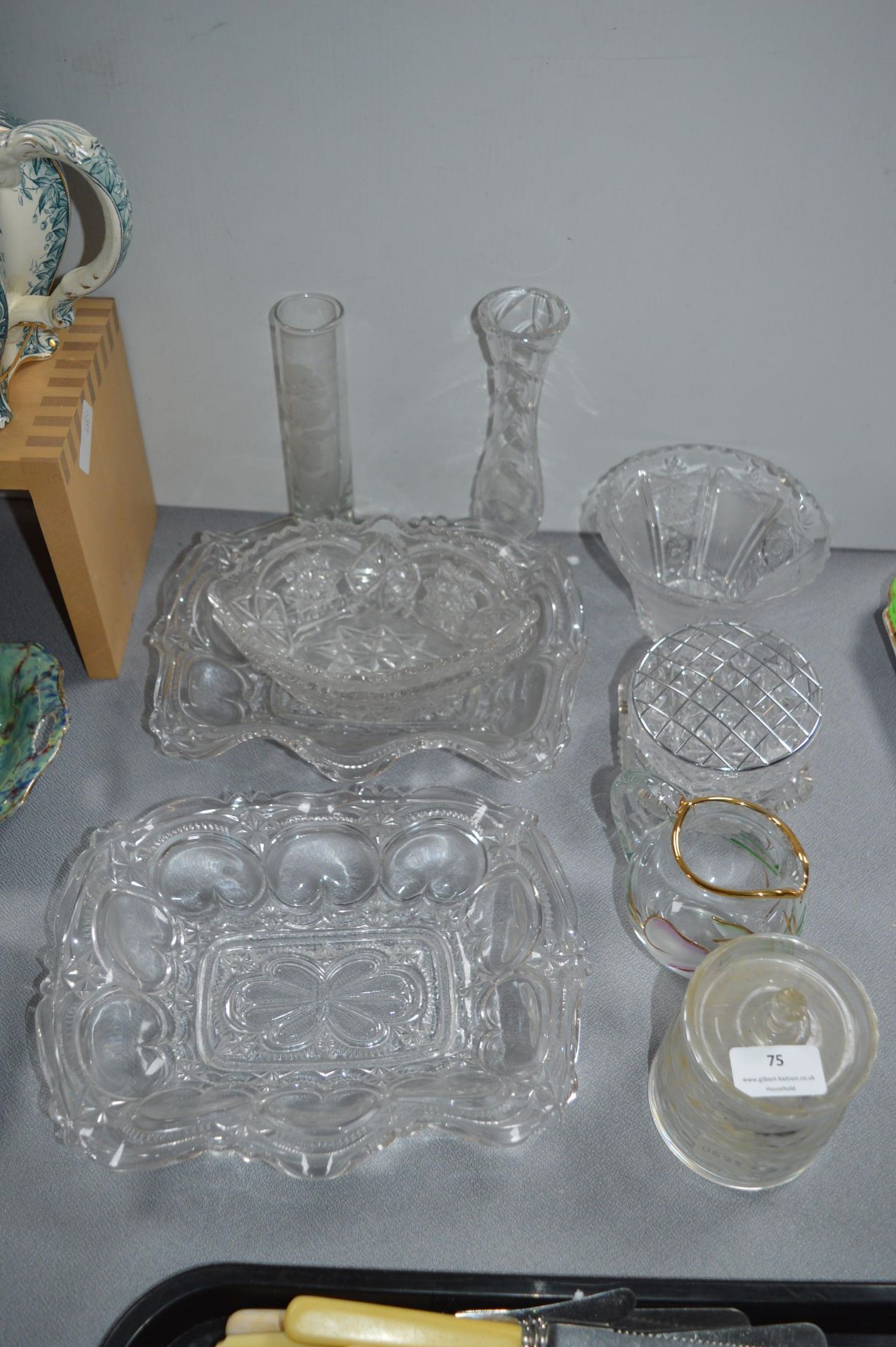 Pressed Glass Dishes, Bowls, etc.