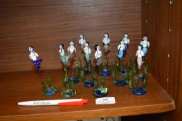 Eleven Glass Mermaids