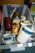 Decorative Pottery; Cups, Steins, etc.