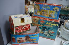 Fisher Price Playhouse, Airport, and Farm