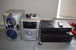 Panasonic CD Stereo System, Kenwood Speaker, Nakam