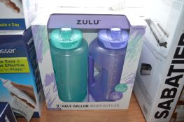 *Two Zulu 0.5-Gallon Water Bottles