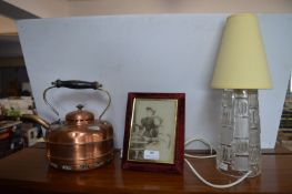 Retro Lamp, Brass Kettles and a Victorian Photograph - AF