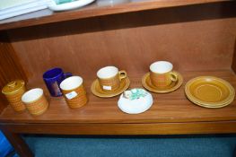 Hornsea Pottery Saffron Pattern Part Tea Set, etc. plus Clarice Cliff Saucer