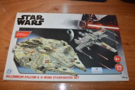 *Star Wars Millennium Falcon and X-Wing Starfighte