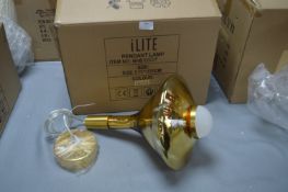 *iLite Gold Pendant Lamp 25cm diameter
